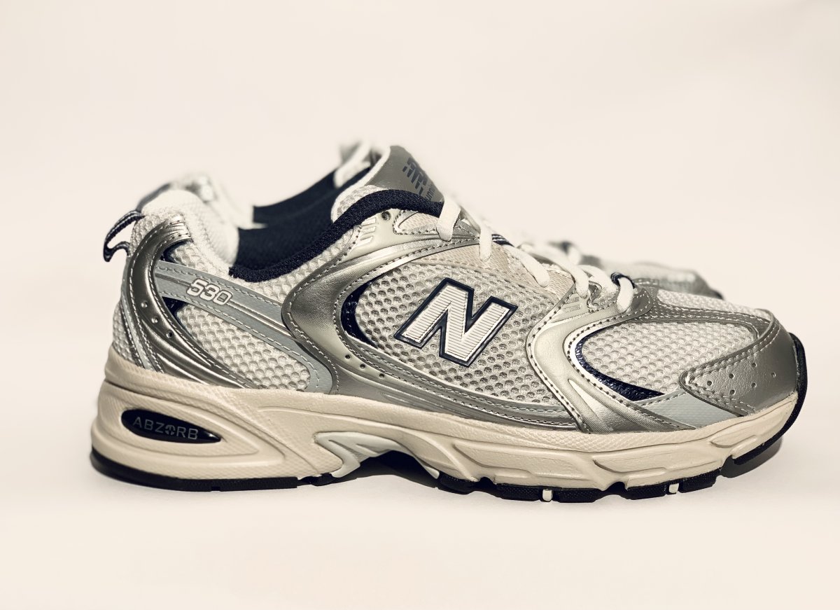 summer fog with white new balance